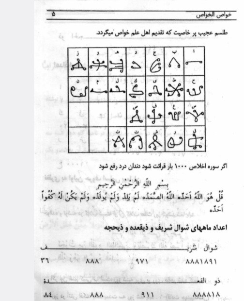 کنز الذهب ،کنزالخواص